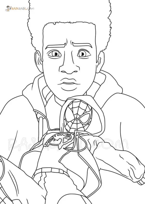 Miles Morales Coloring Pages 22