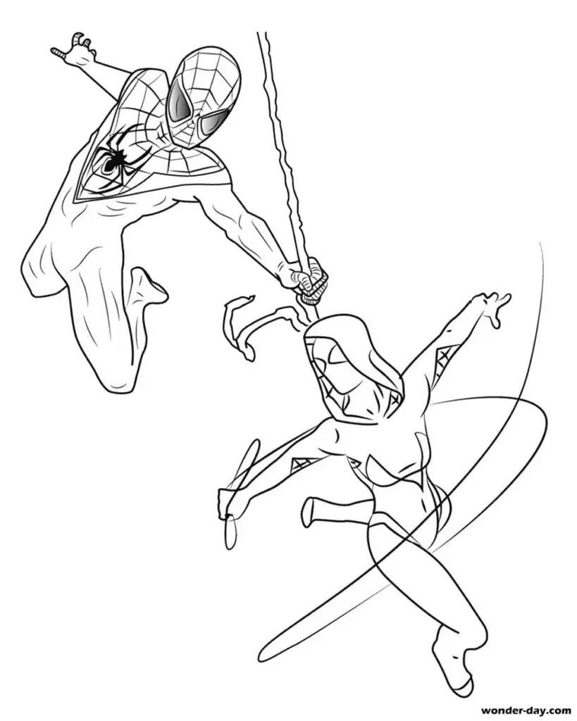 Miles Morales Coloring Pages 28