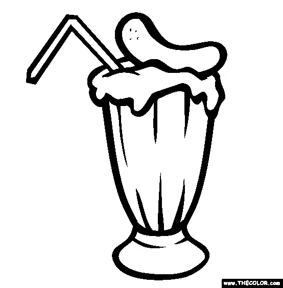 Milkshake Para Colorir 10