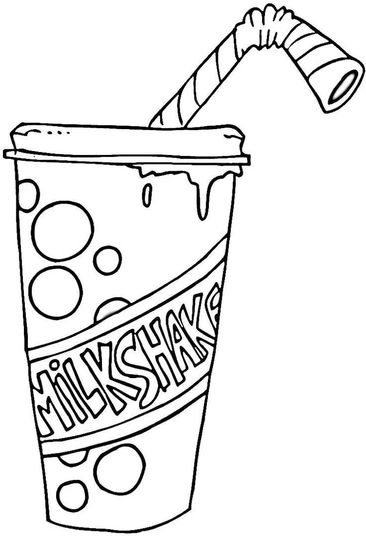 Ausmalbilder Milchshake 2