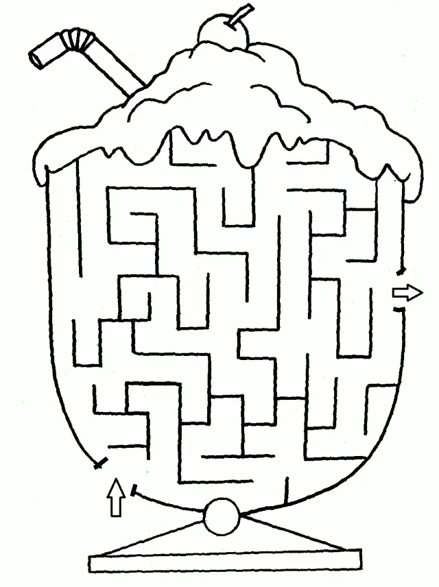 Milkshake Coloring Pages