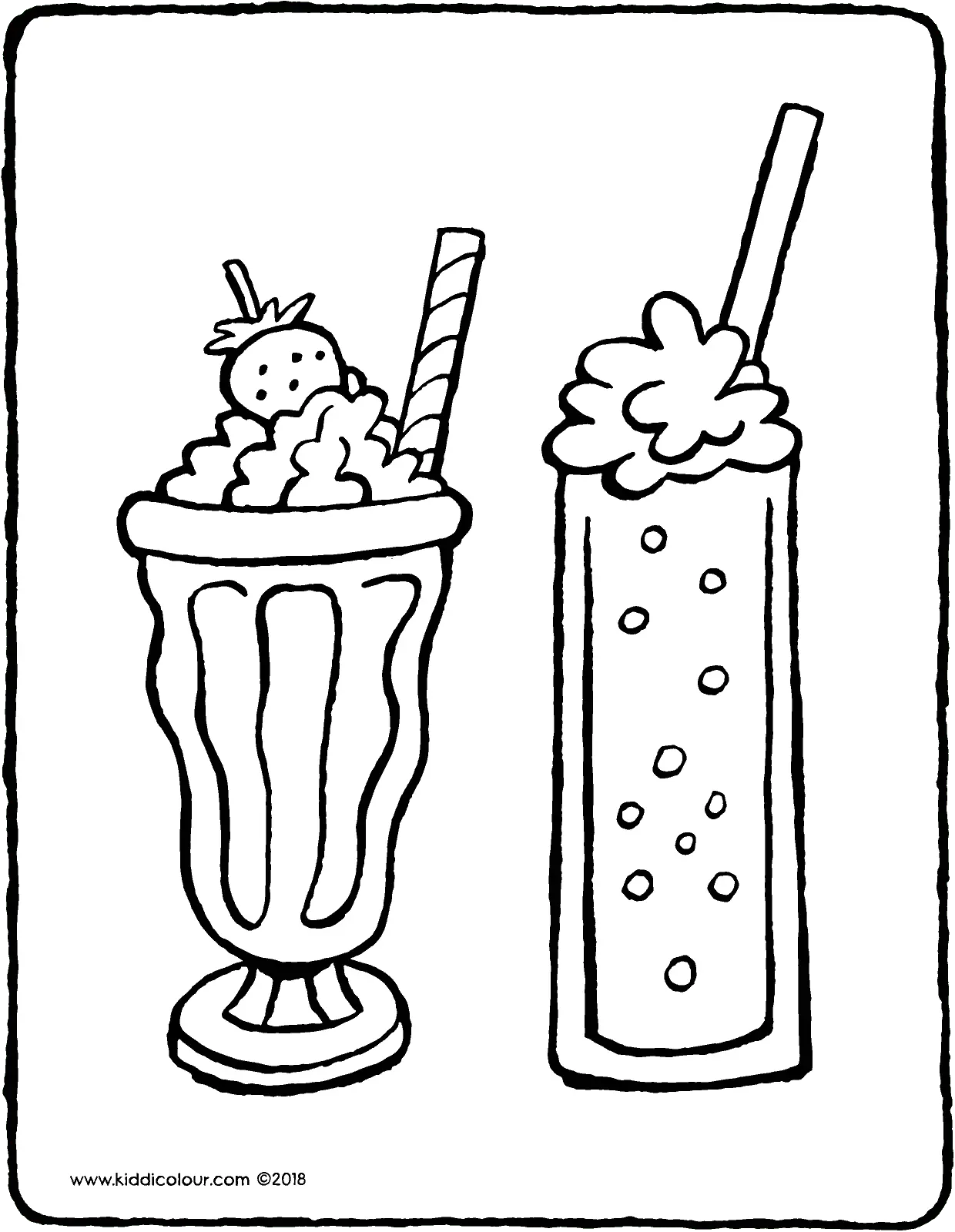 Ausmalbilder Milchshake 4