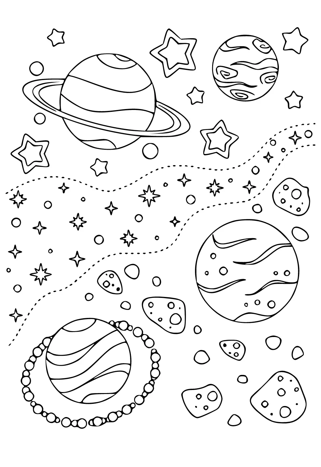 Via Lactea Para Colorir 11