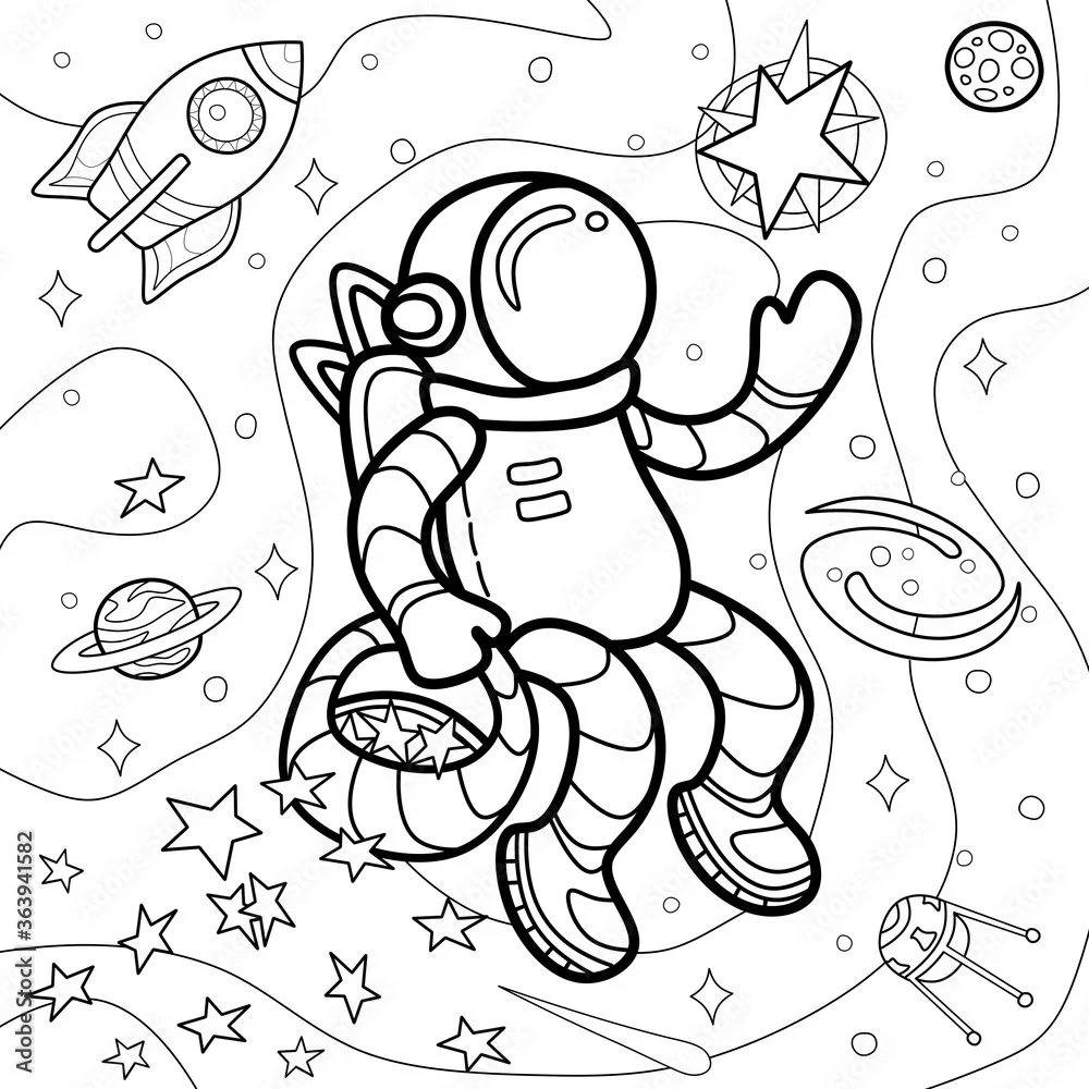 Via Lactea Para Colorir 12