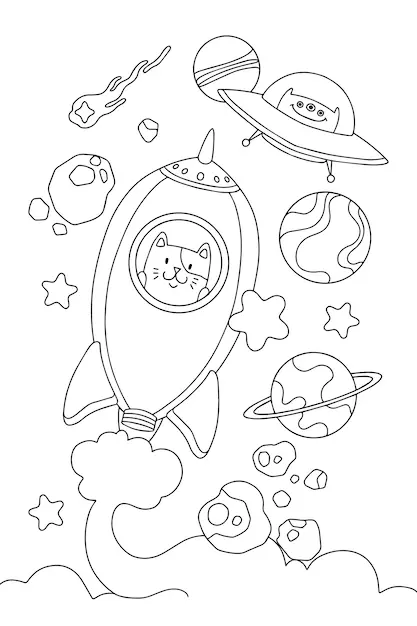 Via Lactea Para Colorir 16
