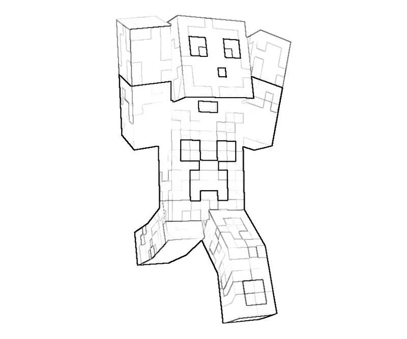 Minecraft Ausmalbilder 1