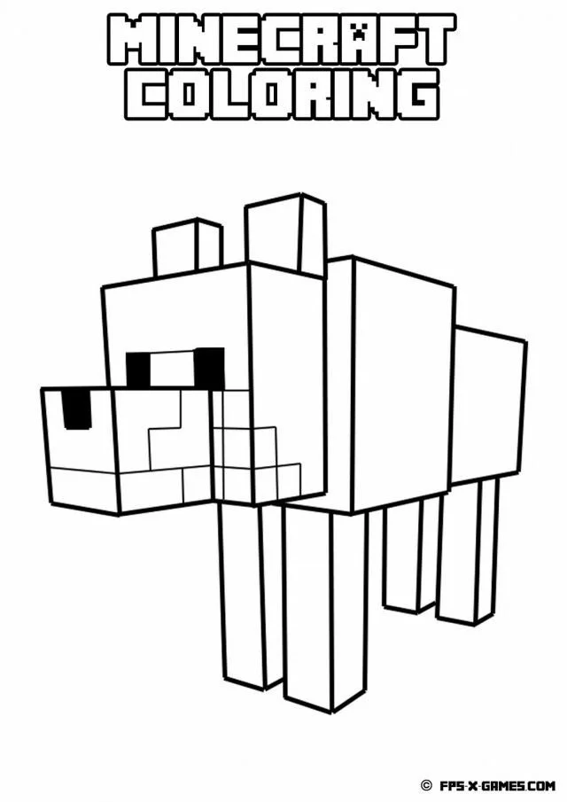Minecraft Ausmalbilder 17