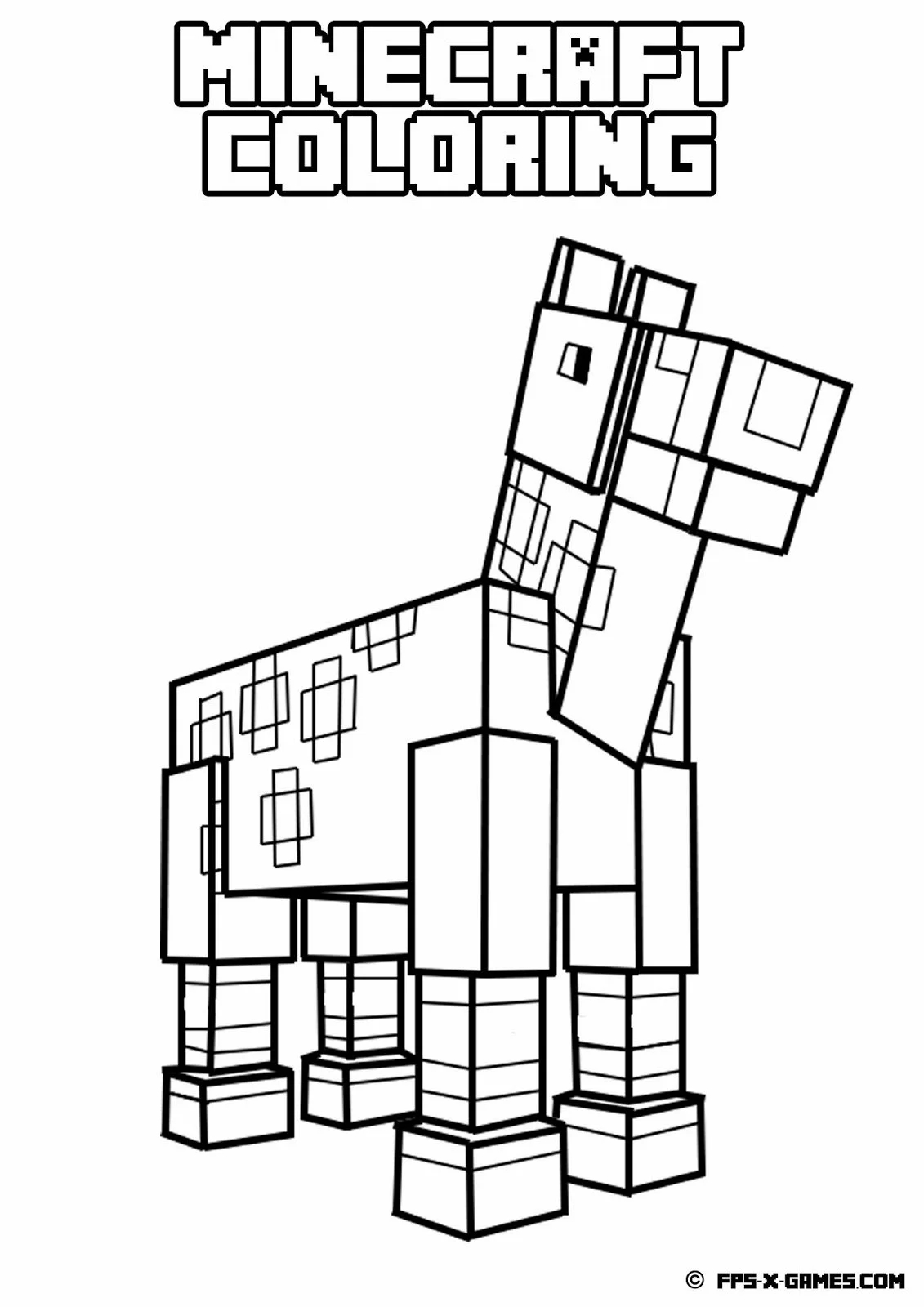 Minecraft Ausmalbilder 27