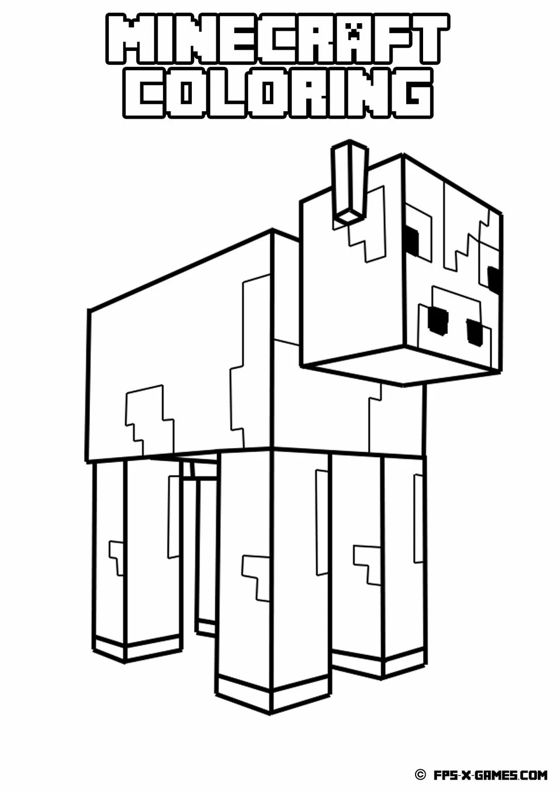 Minecraft Ausmalbilder 30