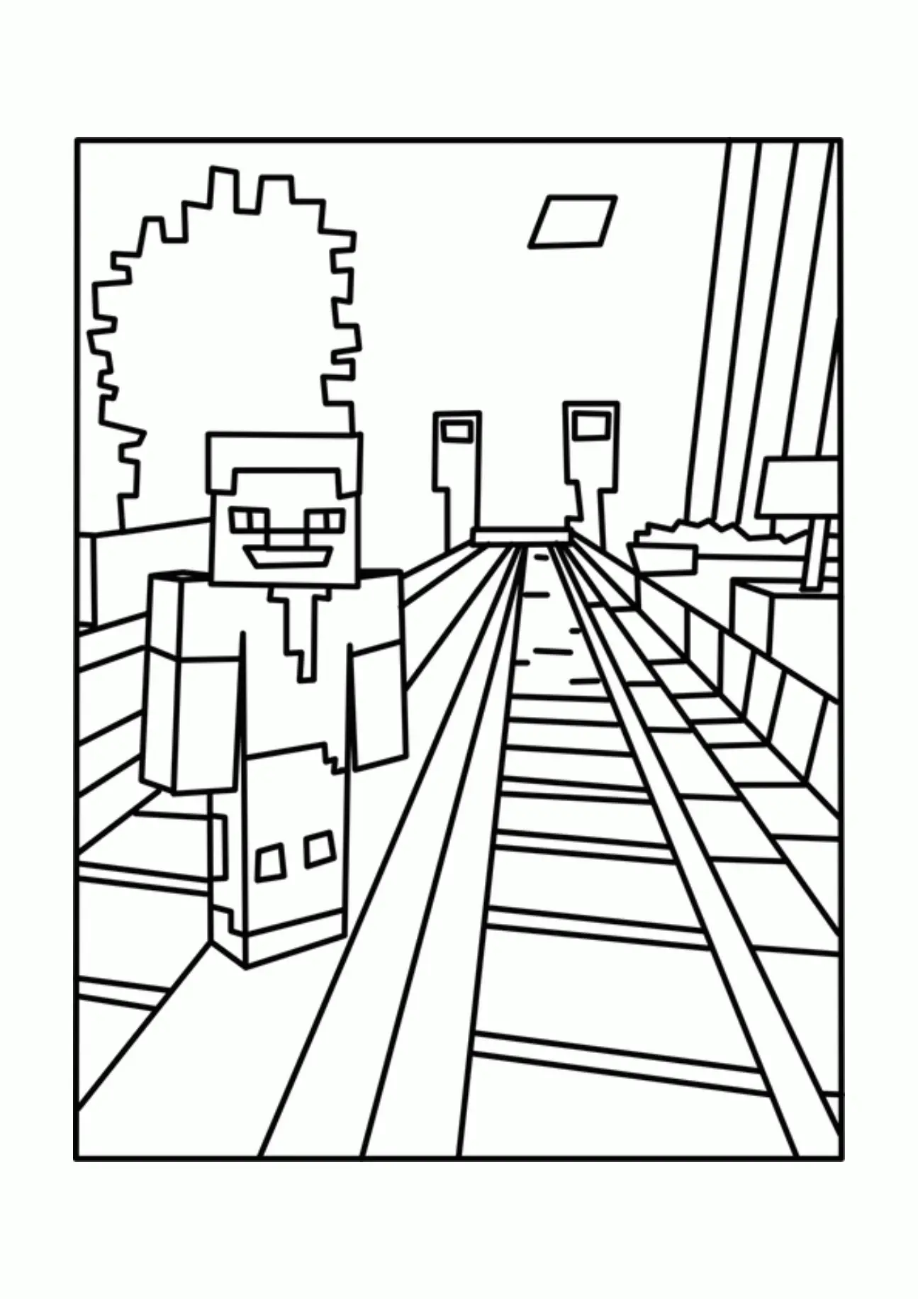 Minecraft Ausmalbilder 32