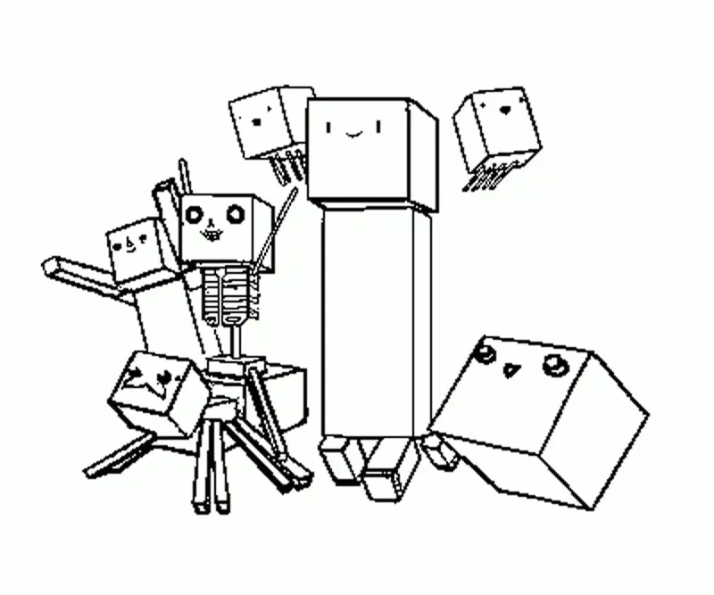 Minecraft Ausmalbilder 35