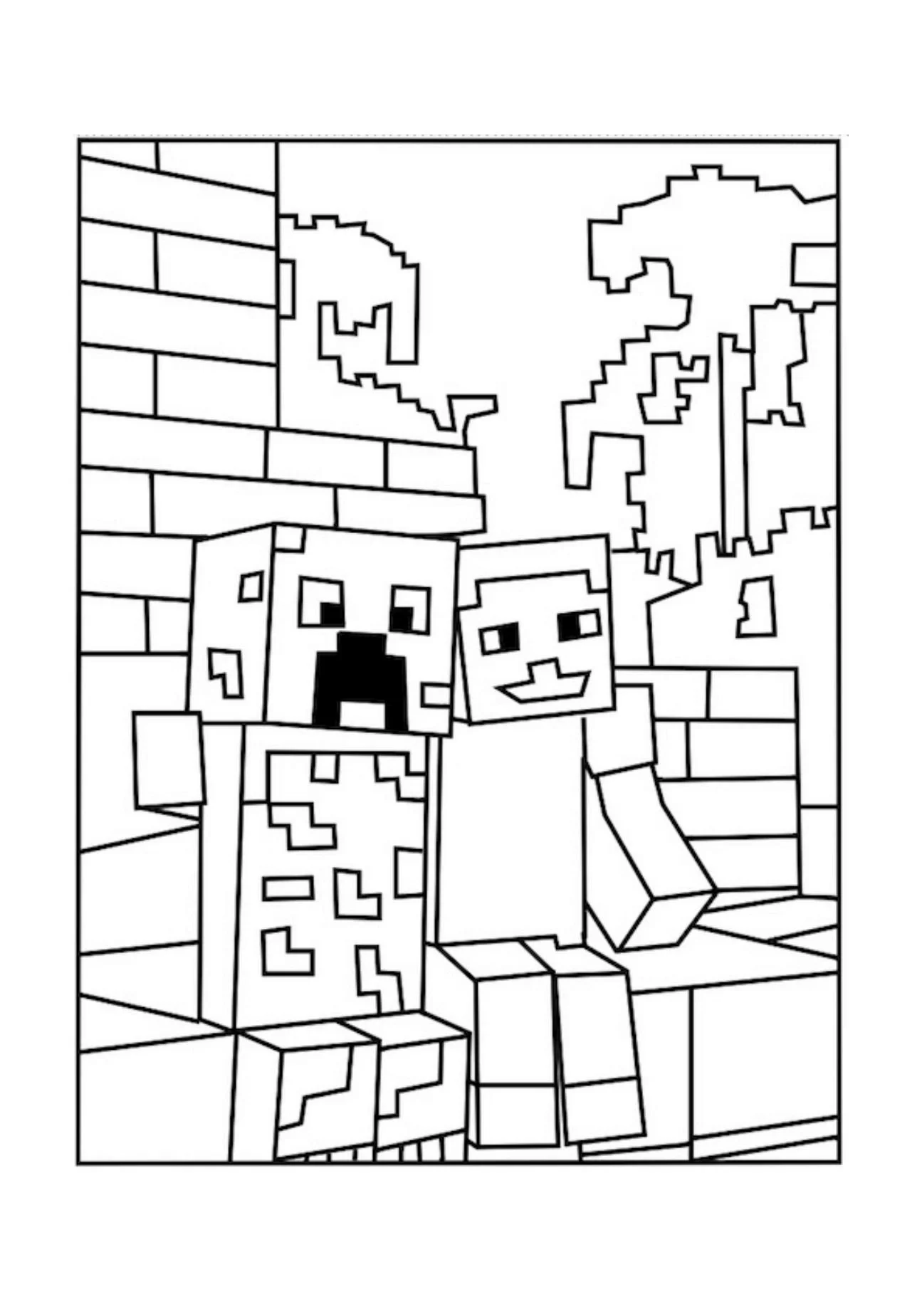 Minecraft Ausmalbilder 36