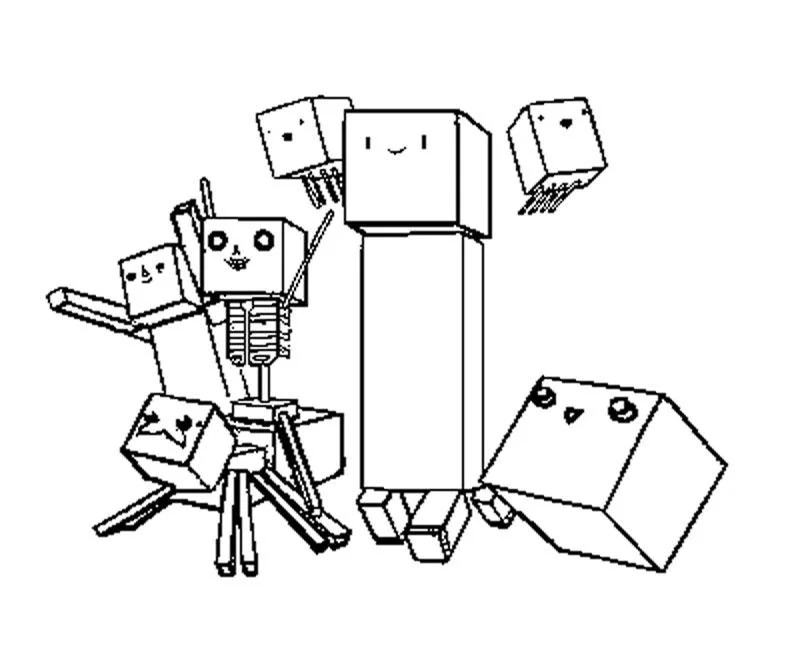 Minecraft Ausmalbilder 4