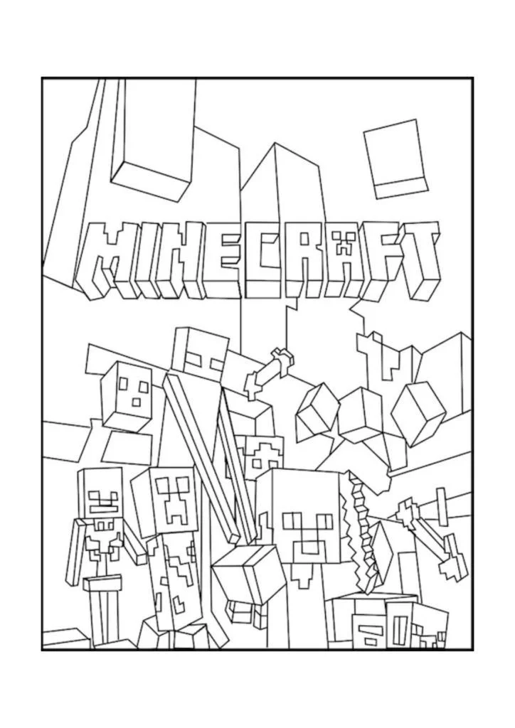 Minecraft Ausmalbilder 49