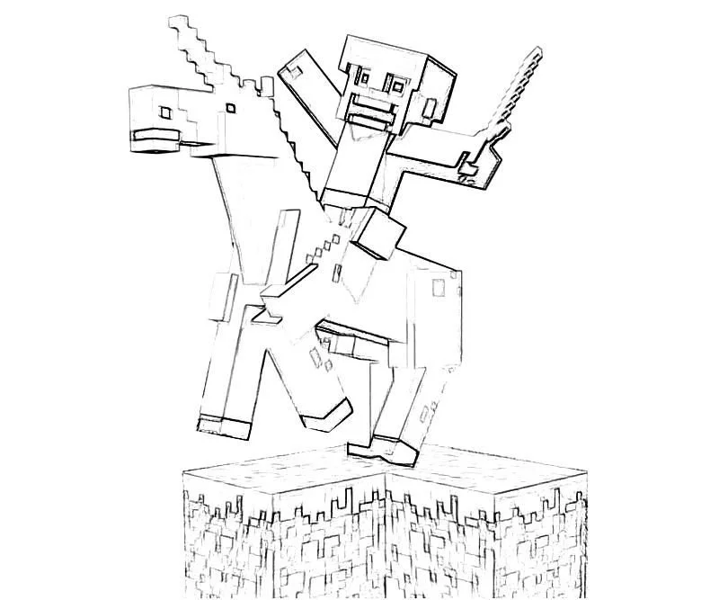 Minecraft Ausmalbilder 5