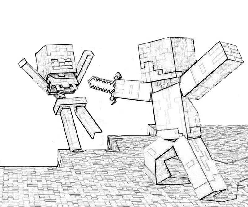 Minecraft Ausmalbilder 6