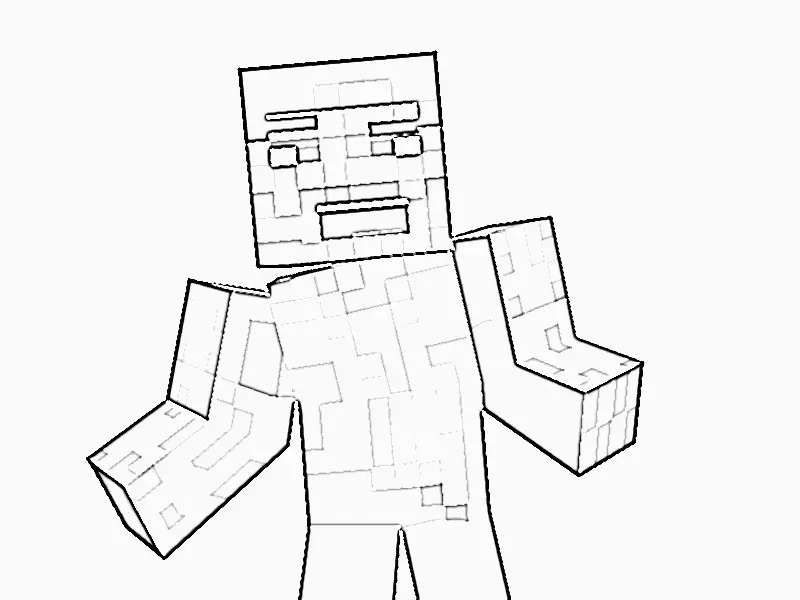 Minecraft Ausmalbilder 7