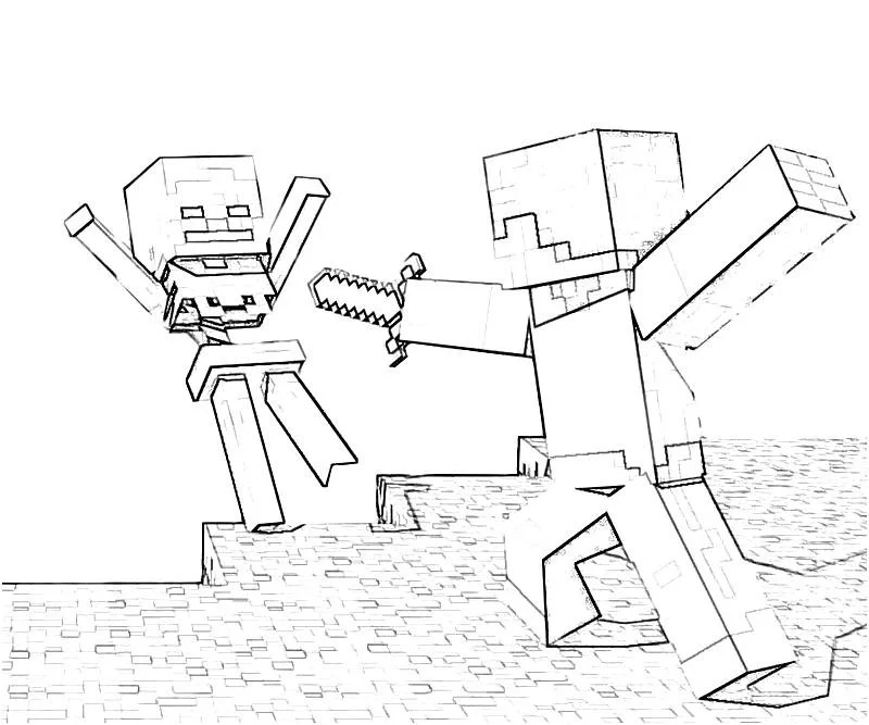 Minecraft Ausmalbilder 8