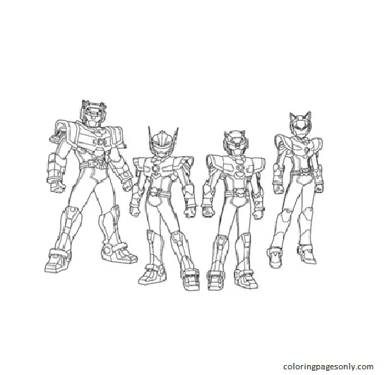 Miniforce Para Colorear 1