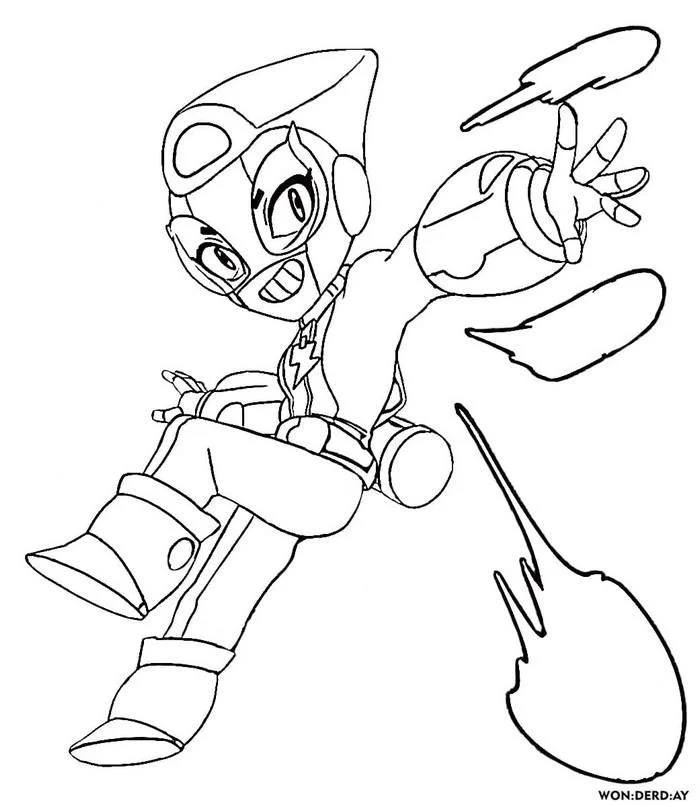 Miniforce Para Colorear 15