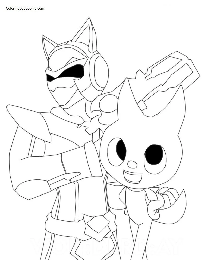 Miniforce Para Colorear 4