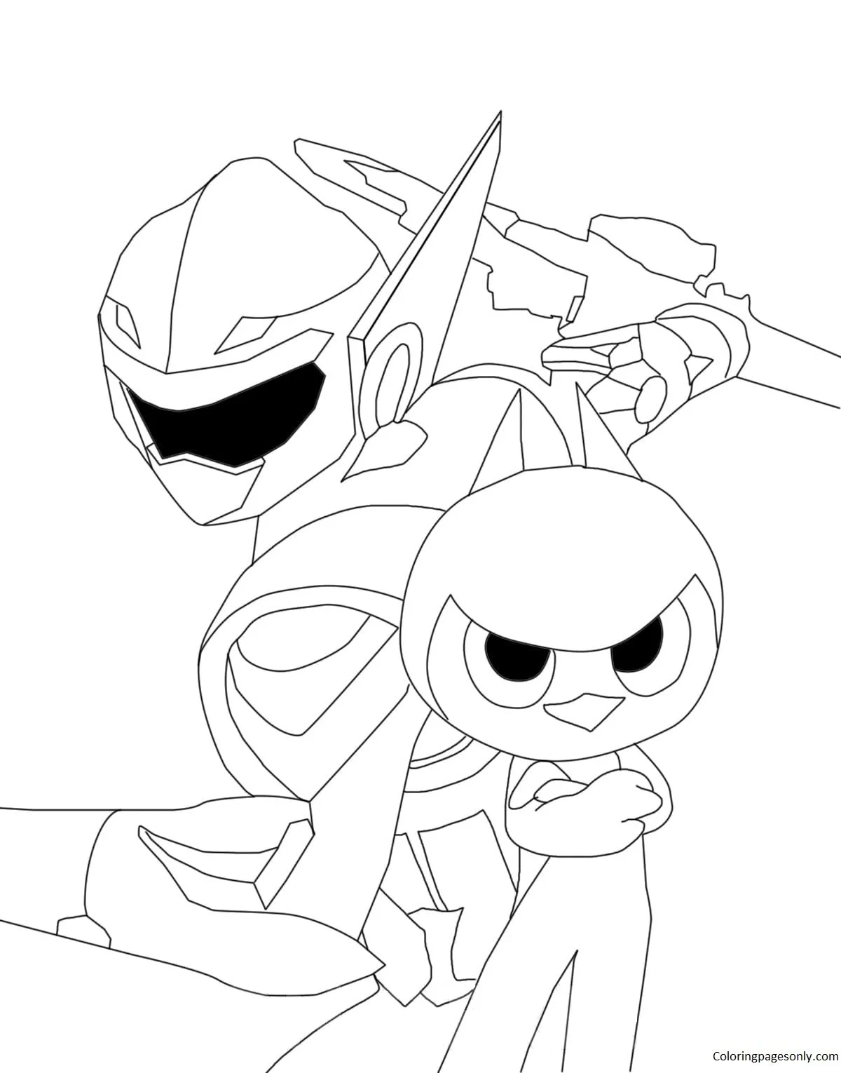 Miniforce Para Colorear 9