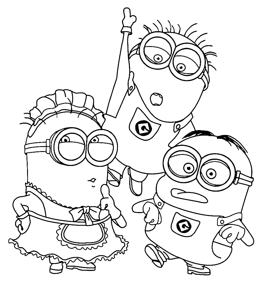 Minion Coloring Pages 10