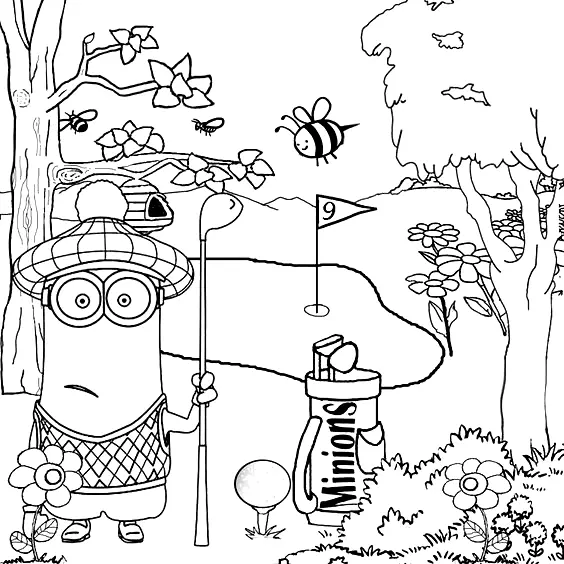 Minion Coloring Pages 108