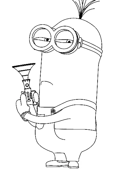 Minion Coloring Pages 124