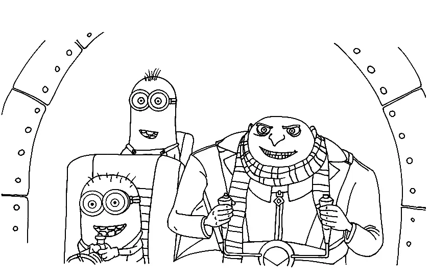 Minion Coloring Pages 127