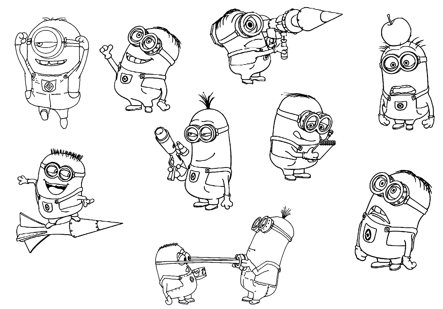 Minion Coloring Pages 129
