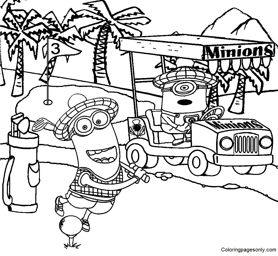 Minion Coloring Pages 14