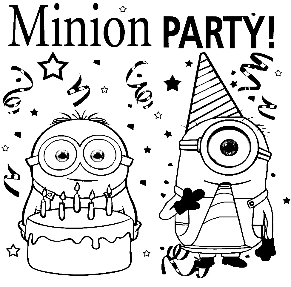 Minion Coloring Pages 22
