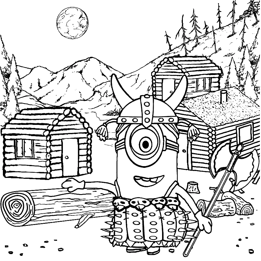 Desenhos de Minion Para Colorir 57