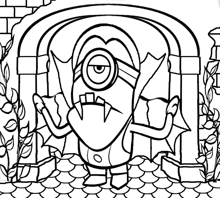 Desenhos de Minion Para Colorir 97