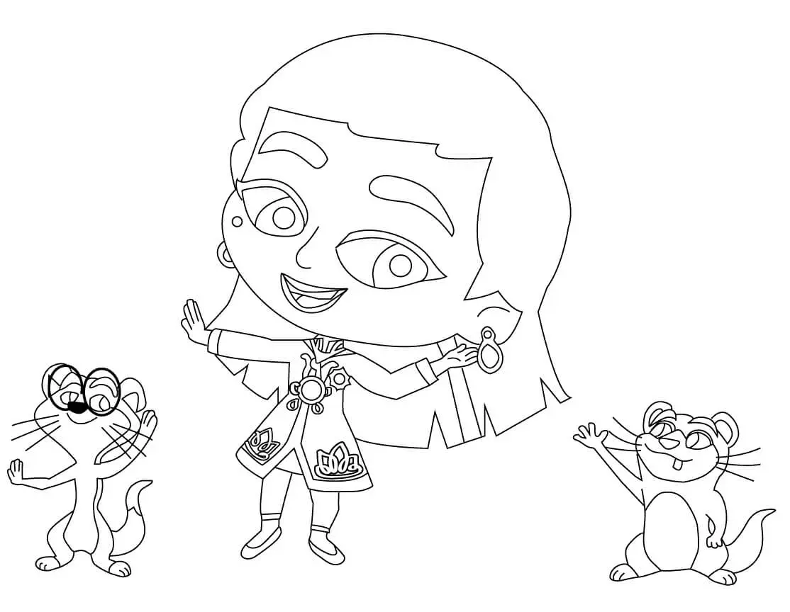 Mira Royal Detective Coloring Pages