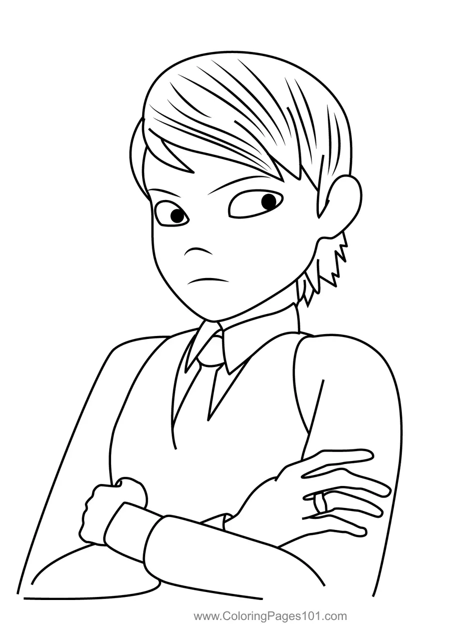 Miraculous Zag Chibi Coloring Pages