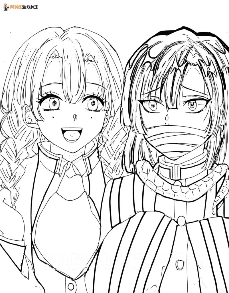 Mitsuri Kanroji Coloring Pages 23
