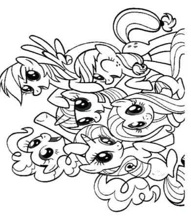 Desenhos de MLP Para Colorir 99