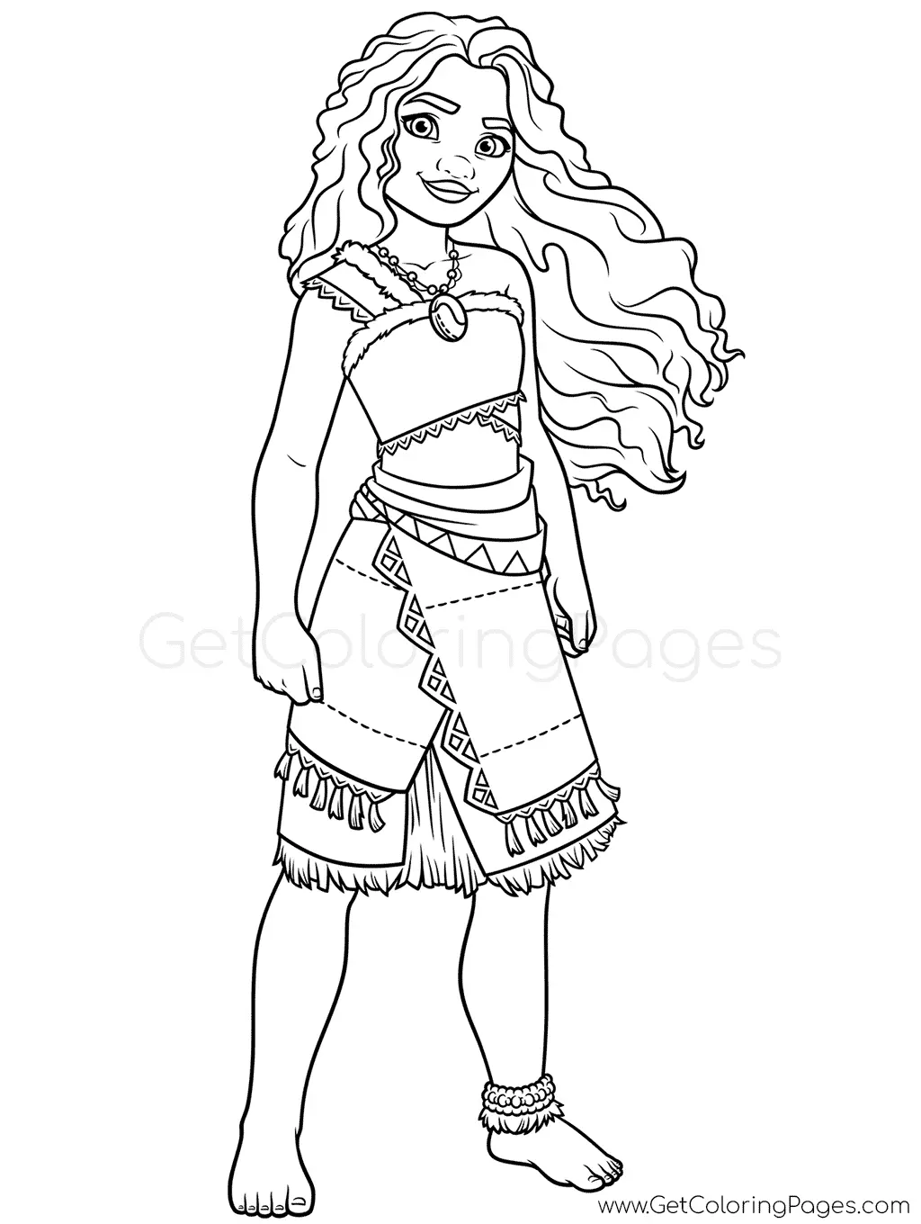 Moana 2 Para Colorir 1