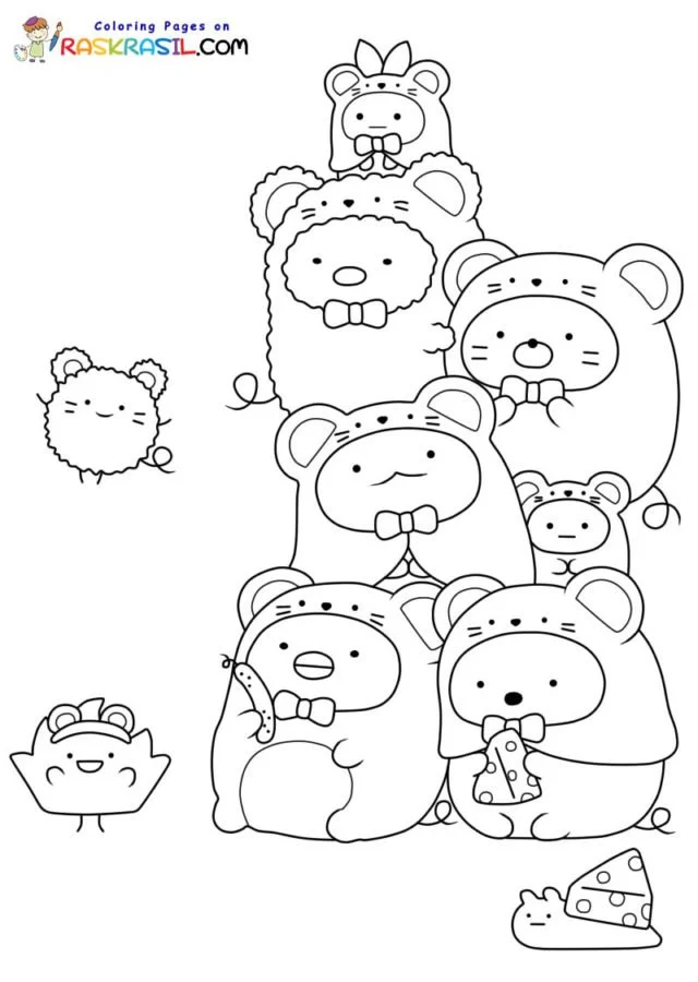 Mochi Coloring Pages