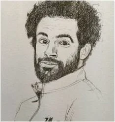 Mohamed Salah Para Colorear 16