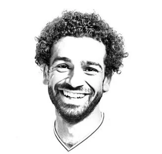 Mohamed Salah Para Colorear 4