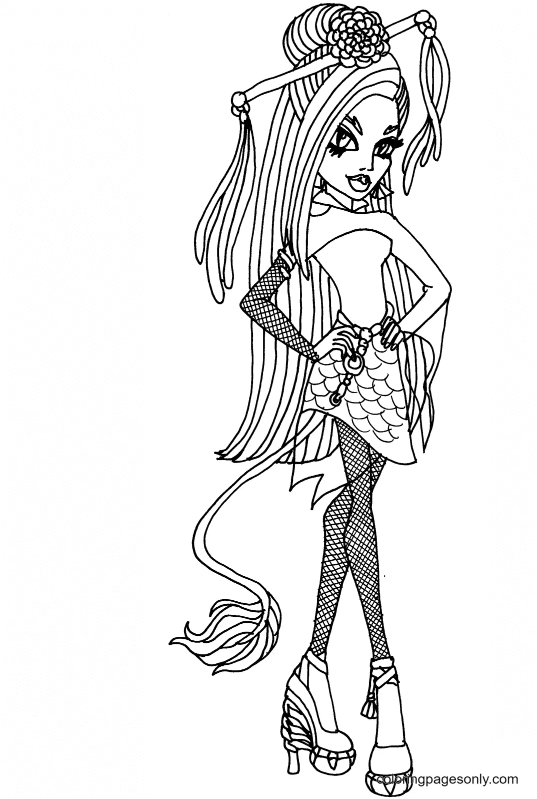 Monster High Coloring Pages 10