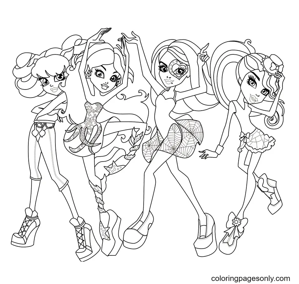 Monster High Coloring Pages 11
