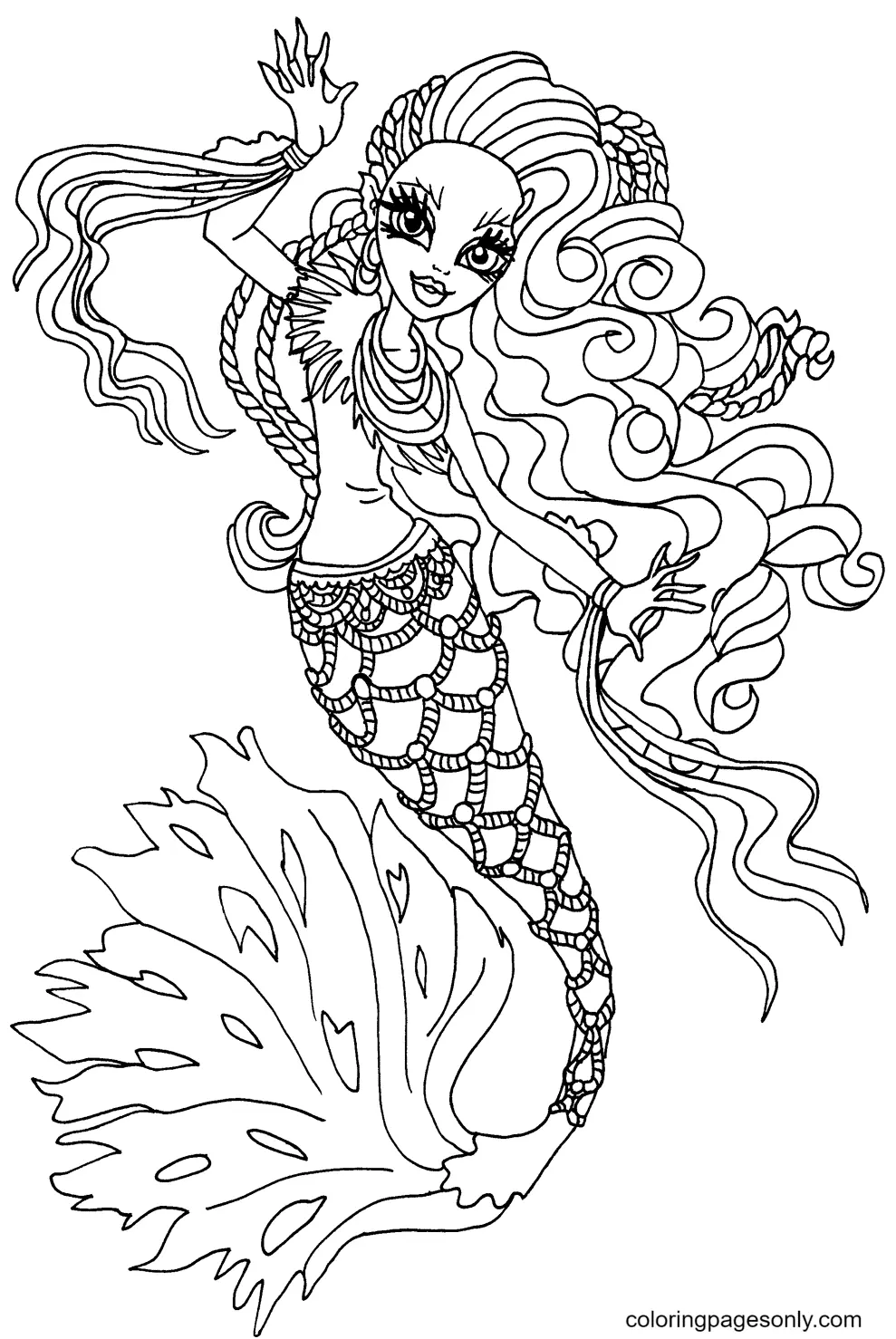 Monster High Coloring Pages 14