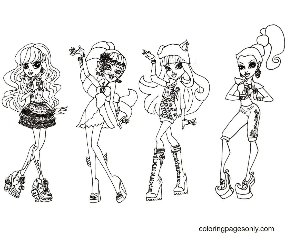 Monster High Coloring Pages 2