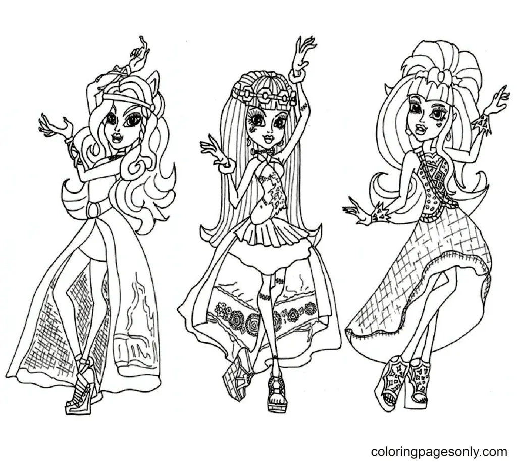Monster High Coloring Pages 21