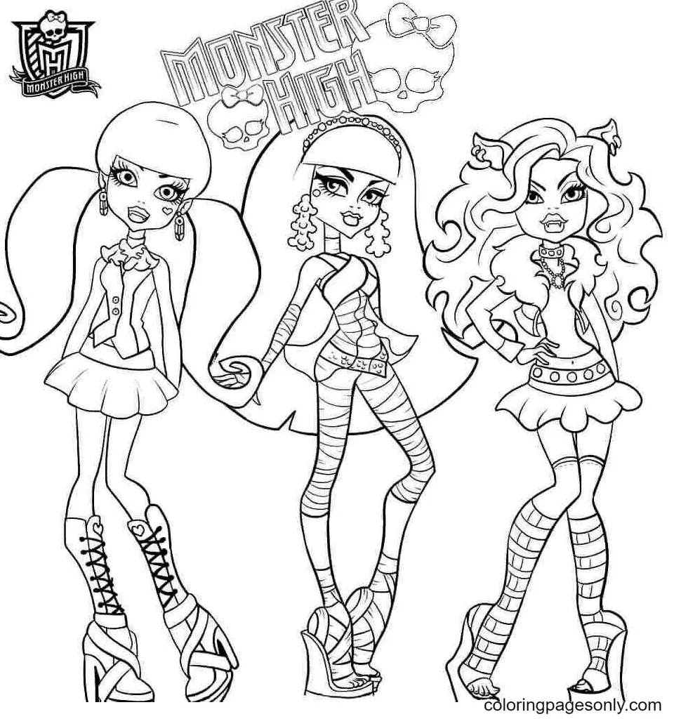 Monster High Coloring Pages 3