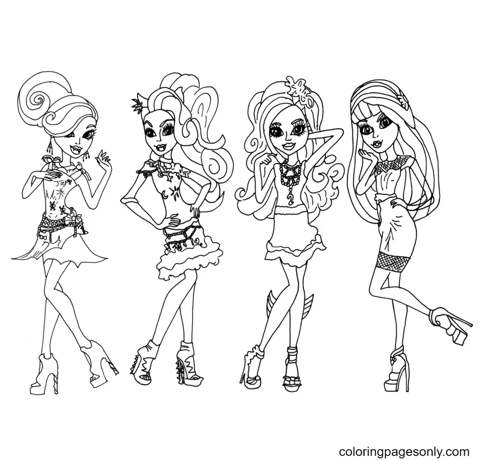 Monster High Coloring Pages 33